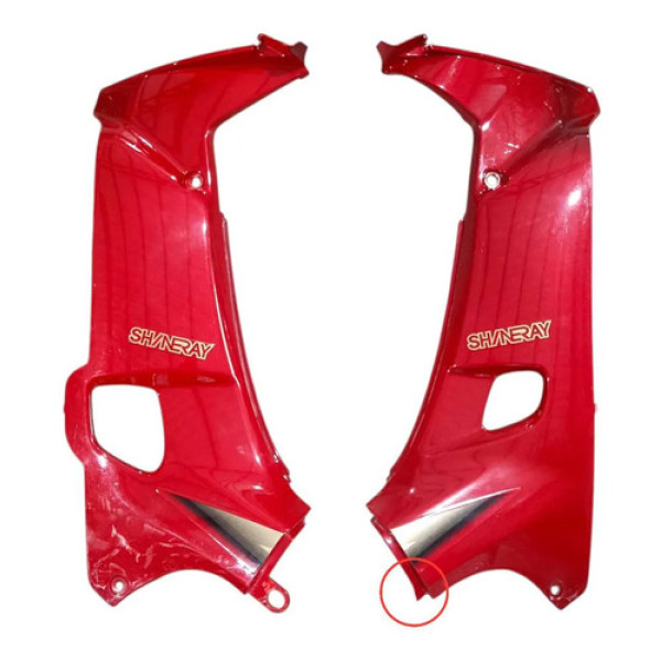 Carenagem Interna Par Shineray Xy 50 2005 Original Vermelho