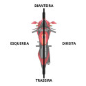 Balança Quadro Elastico Kasinski Comet 250r 09/13 Original Preto