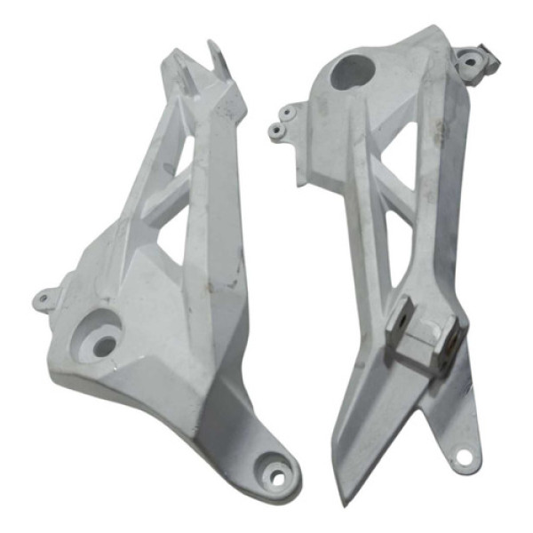 Suporte Bacalhau Par Honda Cg 160 Titan 16/20 Original Prateado