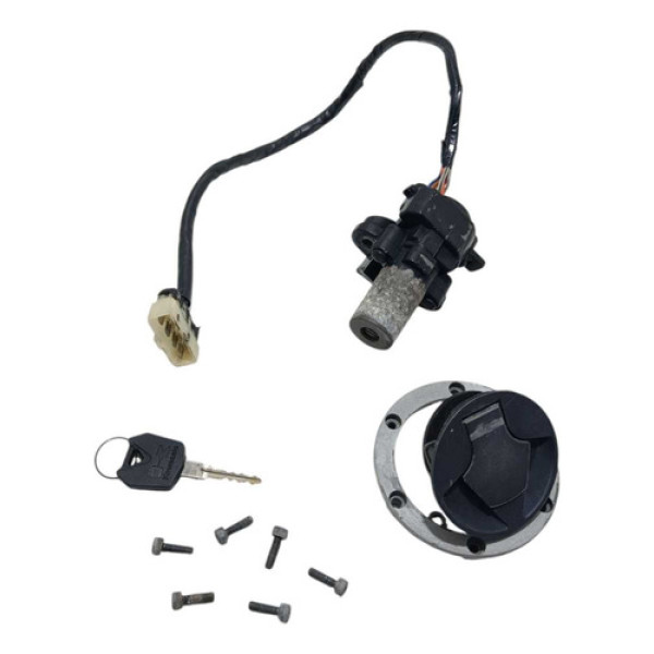 Ignição Chave Tampa Tanque Kawasaki Ninja 250r 08/12 Orig