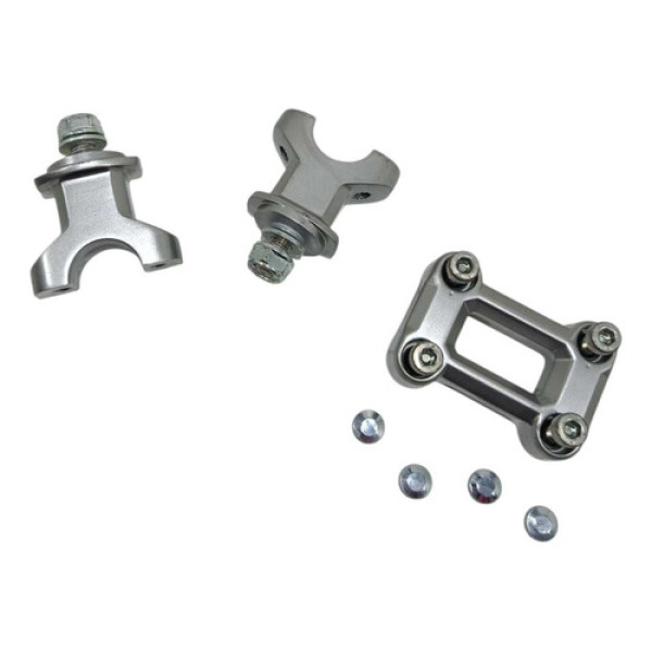 Suporte Riser Guidão Honda Adv 150 20/24 Original Prata