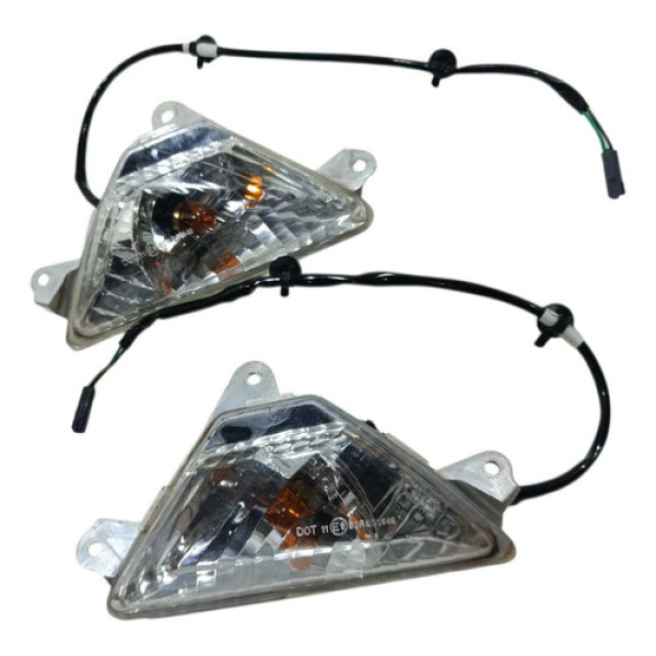 Piscas Par Dianteiro Kawasaki Ninja 300 13/18 Original Branco