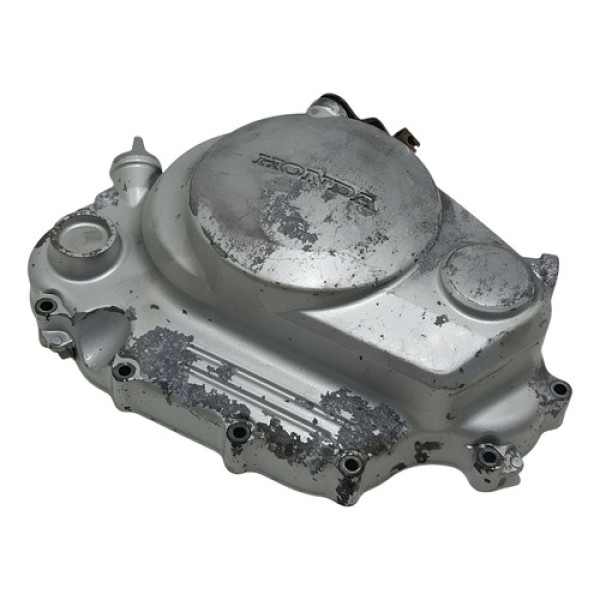 Tampa Embreagem C/partida Honda Cg 125 09/13 Original Prateado