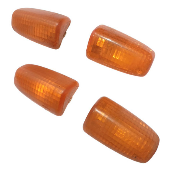 Lentes Pisca Honda Cg 125/150 00/13 Original Laranja