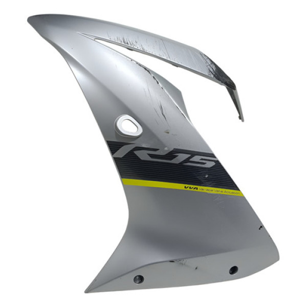 Carenagem Aba Esquerda Yamaha Yzf R15 23/25 Orig C/avaria Cinza