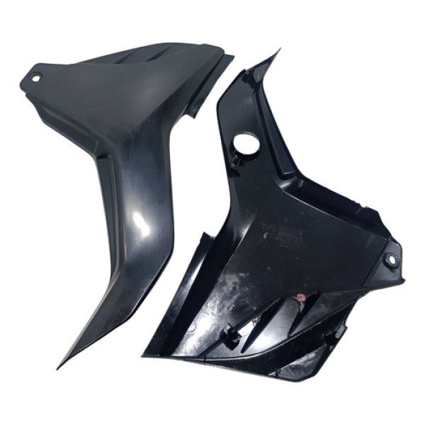 Carenagem Lateral Par Honda Cg 125 Fan Esd 14/18 Original Preto