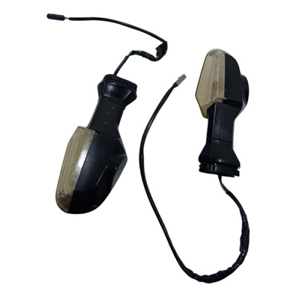 Piscas Traseiro Par Kawasaki Ninja 650r 10/12 Original Preto