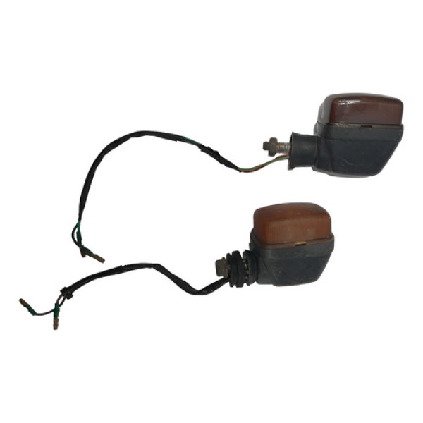 Piscas Dianteiro Yamaha Xtz 125 04/12 Par Original Preto