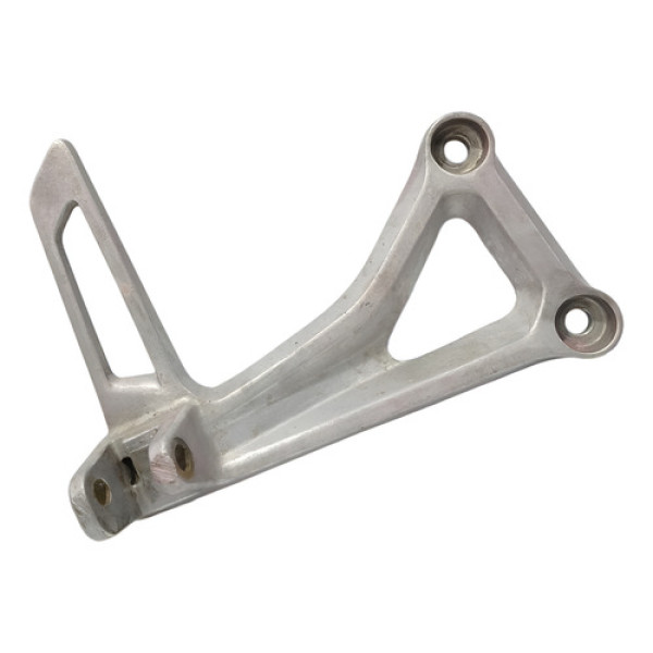 Suporte Pedaleira Tras Direita Honda Cb 650f 14/19 Original Prateado