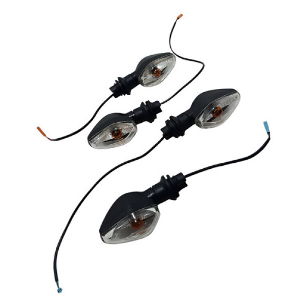 Jogo Piscas 4 Honda Cg 160 16/24 Original Preto