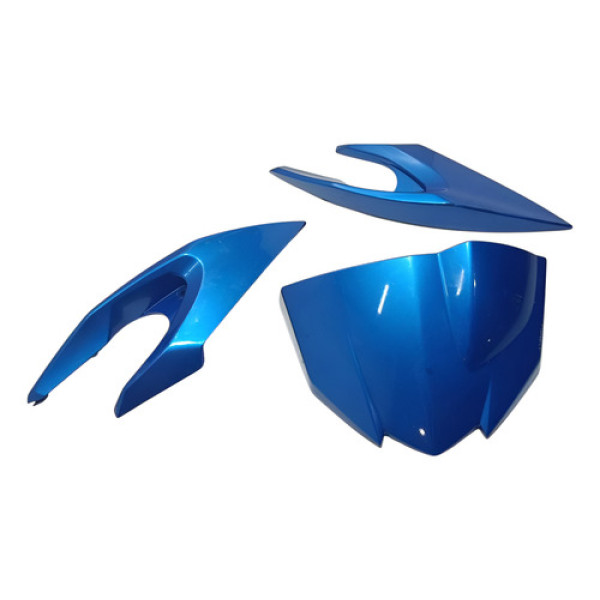 Carenagens Farol Yamaha Fazer 150 15/23 Kit Original Azul