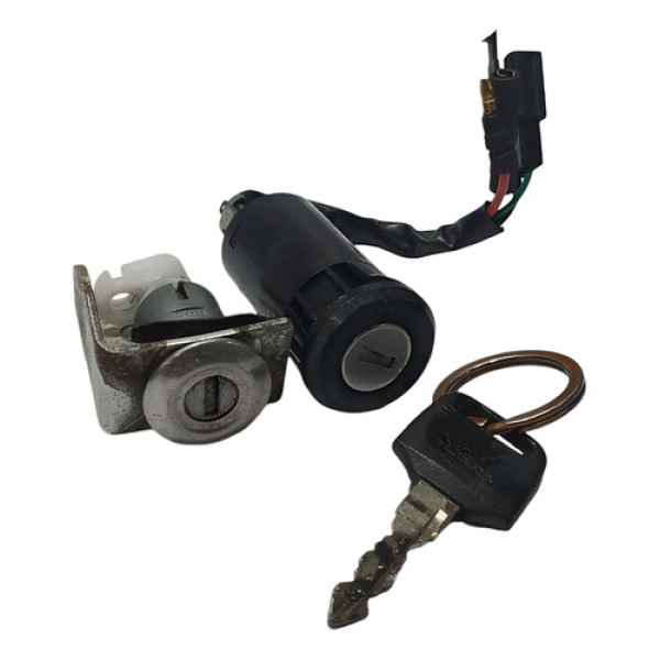 Chave Iguinição/trava Banco Honda Pop100 07/15 Original 
