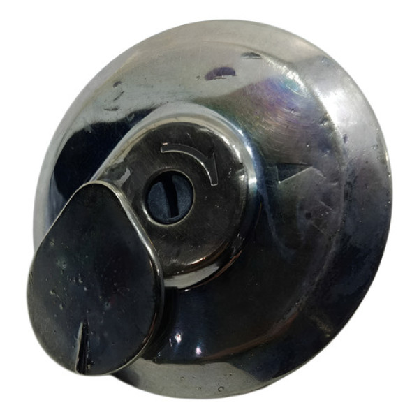 Tampa Tanque Honda Cg 125 Fan Esd 14/18 Original Prateado