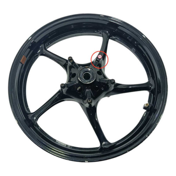 Roda Dianteira Yamaha Yzf R6 06/07 Original C/avaria Azul